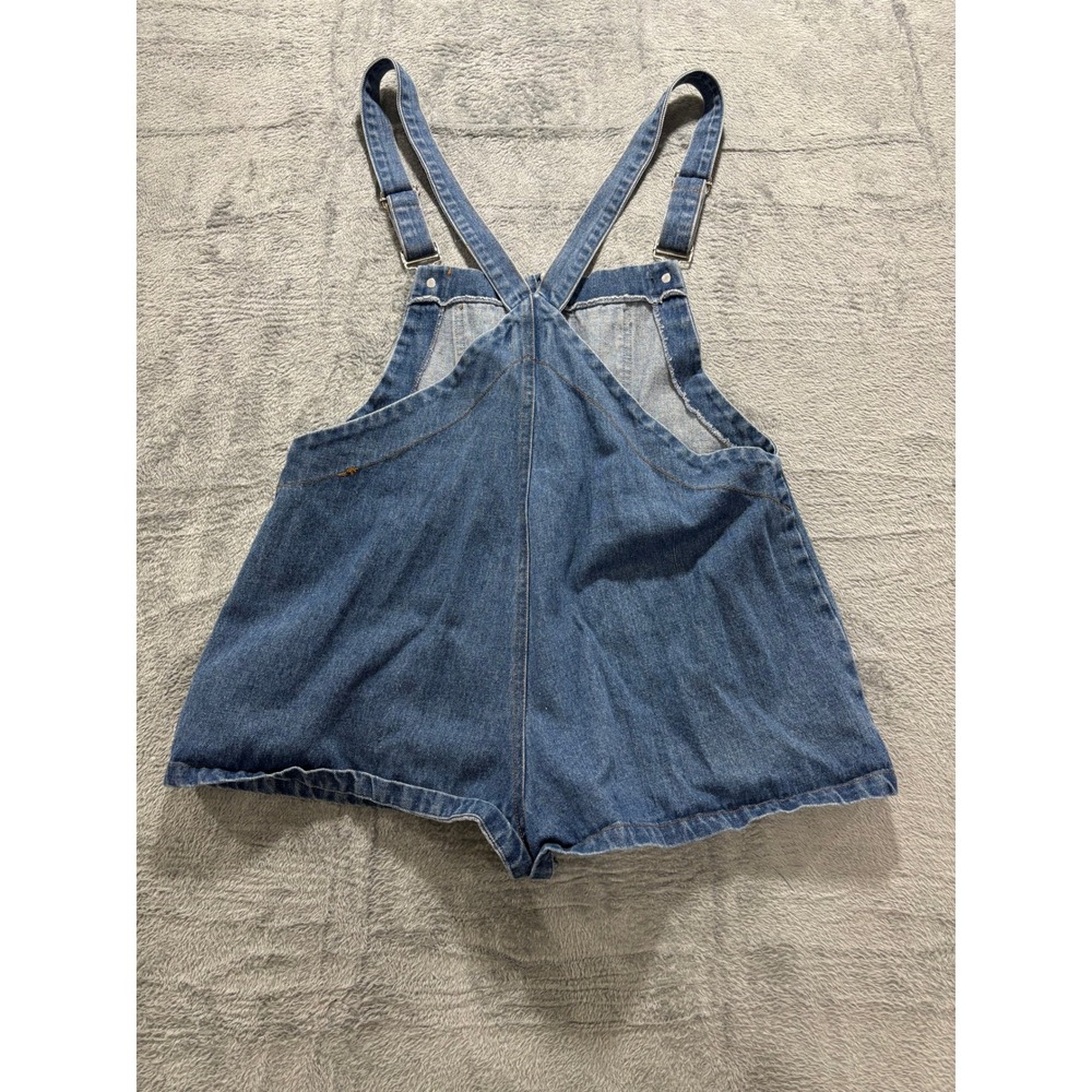 My Girl 10 Blue Denim Shortall Overalls Womens Vintage Boho Festival Casual - Picture 4 of 10